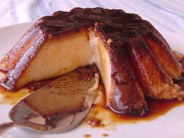 Flan dulce español