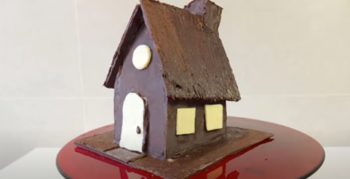 Casita de chocolate lista